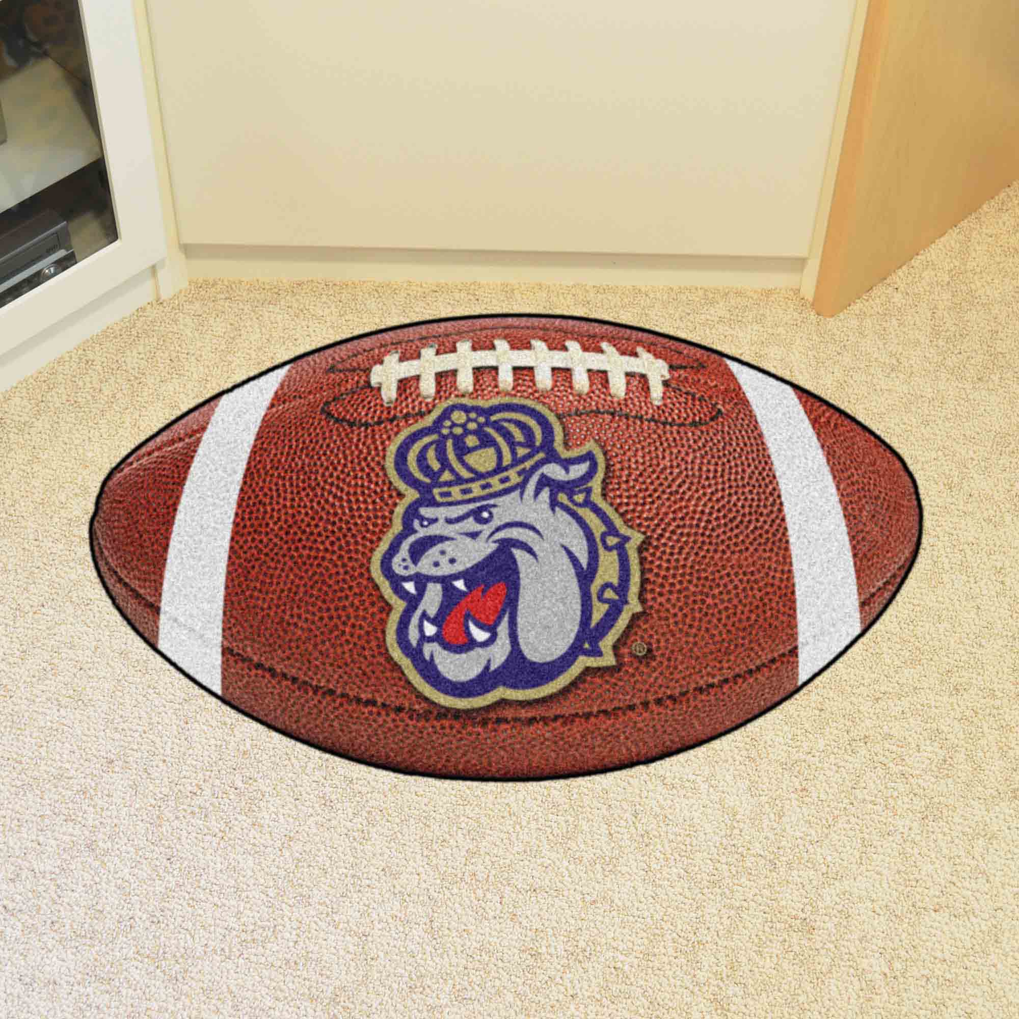 James Madison Dukes Football Rug - 20.5in. x 32.5in. - James Madison
