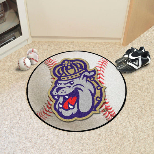 James Madison Dukes Baseball Rug - 27in. Diameter - James Madison