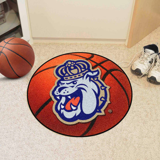 James Madison Dukes Basketball Rug - 27in. Diameter - James Madison