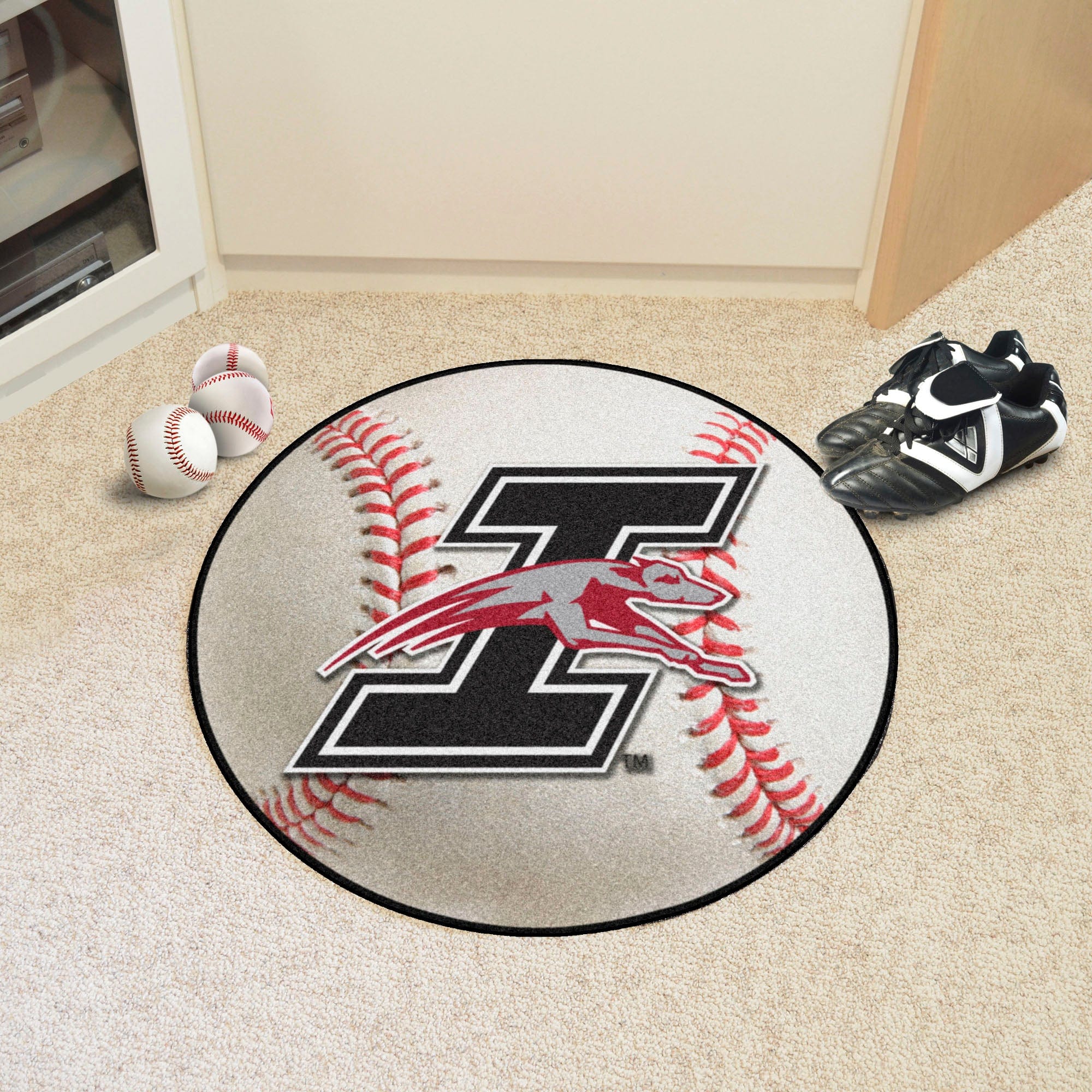 Indianapolis Greyhounds Baseball Rug - 27in. Diameter - Indianapolis