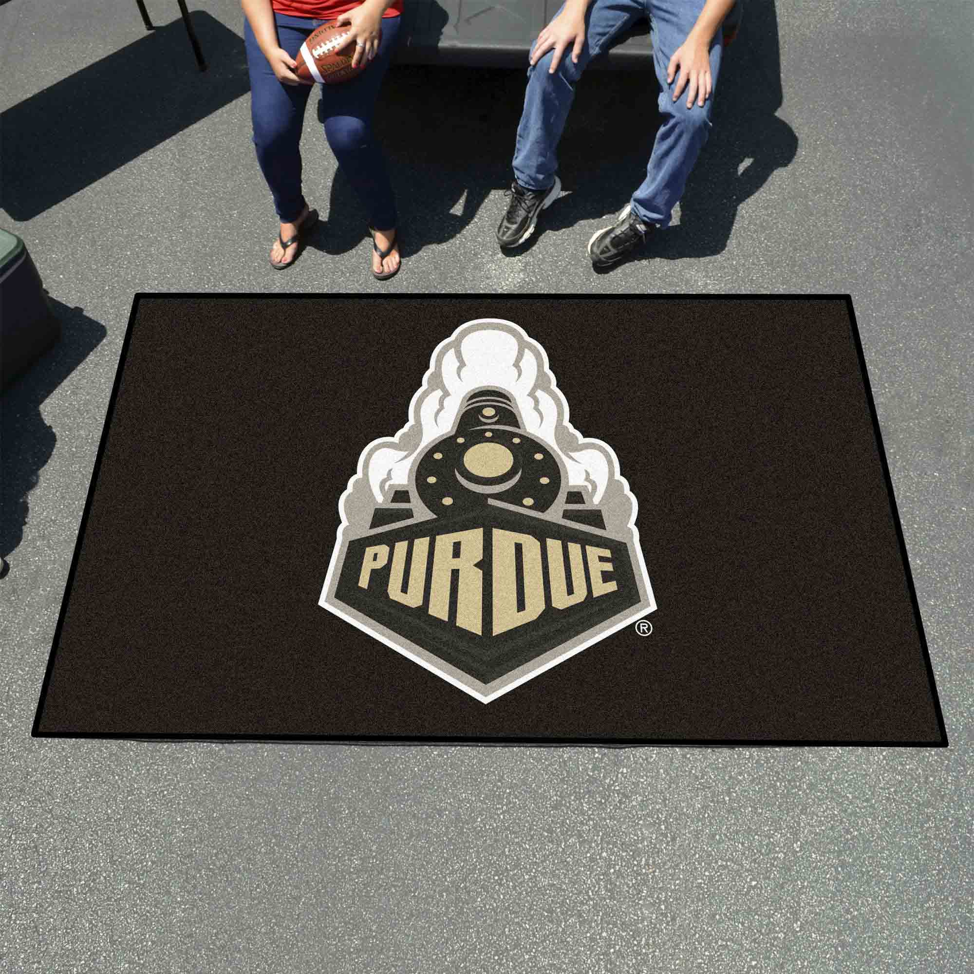 Purdue Boilermakers Ulti-Mat Rug - 5ft. x 8ft., Train Logo - Purdue