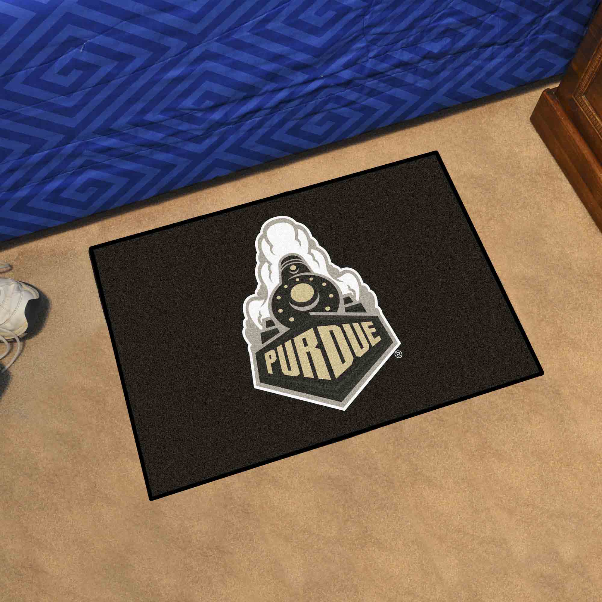 Purdue Boilermakers Starter Mat Accent Rug - 19in. x 30in., Train Logo - Purdue