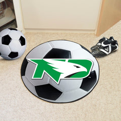North Dakota Fighting Hawks Soccer Ball Rug - 27in. Diameter - North Dakota