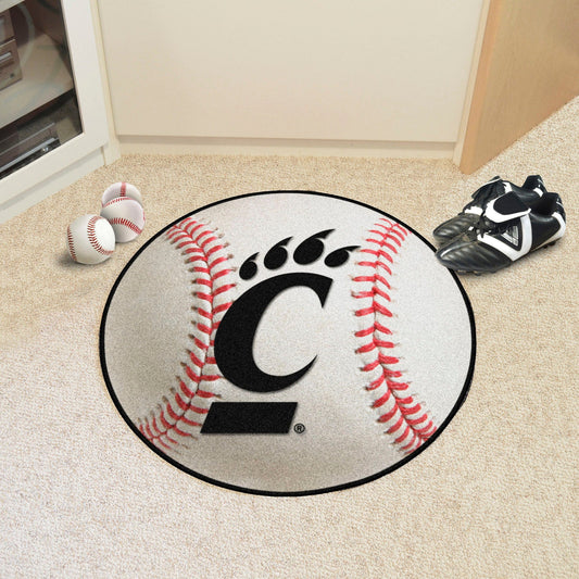 Cincinnati Bearcats Baseball Rug - 27in. Diameter - Cincinnati