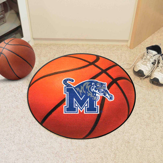Memphis Tigers Basketball Rug - 27in. Diameter - Memphis