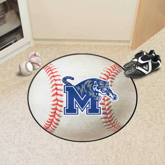 Memphis Tigers Baseball Rug - 27in. Diameter - Memphis