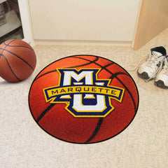 Marquette Golden Eagles Basketball Rug - 27in. Diameter - Marquette