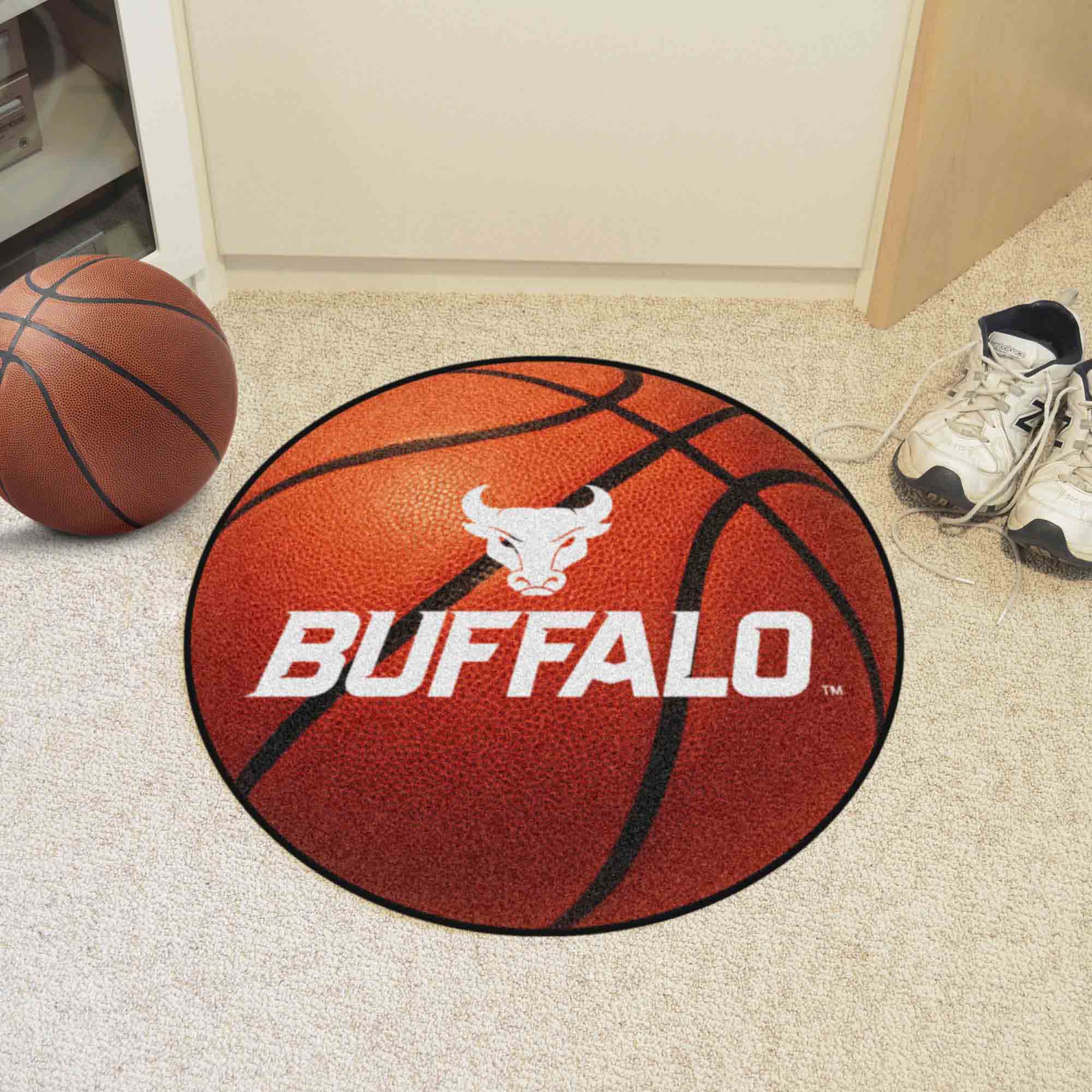 Buffalo Bulls Basketball Rug - 27in. Diameter - Buffalo