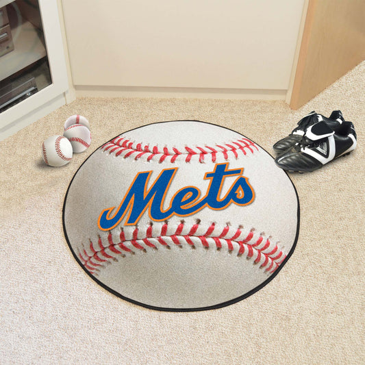 New York Mets Baseball Rug - 27in. Diameter2014 - New York Mets