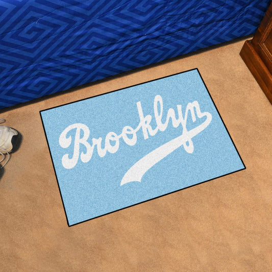 Brooklyn Dodgers Starter Mat Accent Rug - 19in. x 30in. 1944 Retro Logo - Brooklyn Dodgers