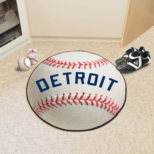 Detroit Tigers Baseball Rug - 27in. Diameter1964 - Detroit Tigers