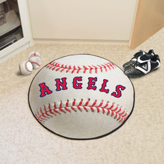 California Angels Baseball Rug - 27in. Diameter 1966 Retro Logo - Anaheim Angels