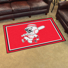 Cincinnati Reds 4ft. x 6ft. Plush Area Rug1967 - Cincinnati Reds