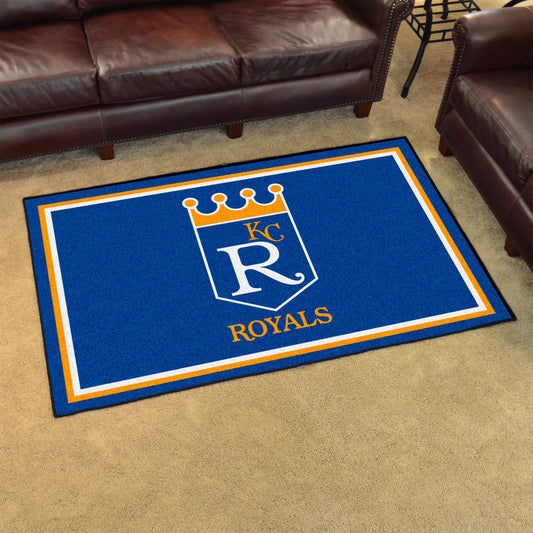 Kansas City Royals 4ft. x 6ft. Plush Area Rug1969 - Kansas City Royals