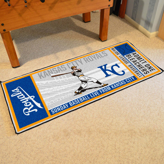 Kansas City Royals Ticket Runner Rug - 30in. x 72in. - Kansas City Royals