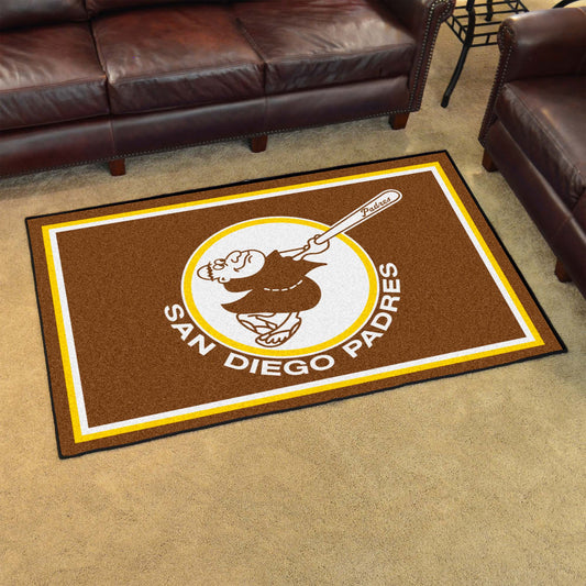 San Diego Padres 4ft. x 6ft. Plush Area Rug1969 - San Diego Padres