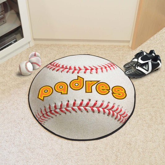 San Diego Padres Baseball Rug - 27in. Diameter1969 - San Diego Padres
