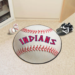 Cleveland Indians Baseball Rug - 27in. Diameter - Cleveland Indians