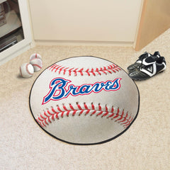 Atlanta Braves Baseball Rug - 27in. Diameter 1974 Retro Logo - Atlanta Braves