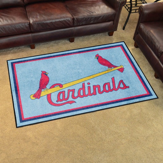 St. Louis Cardinals 4ft. x 6ft. Plush Area Rug
