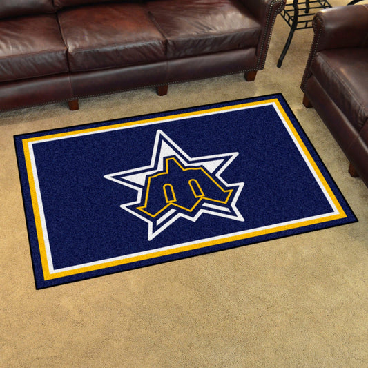 Seattle Mariners 4ft. x 6ft. Plush Area Rug