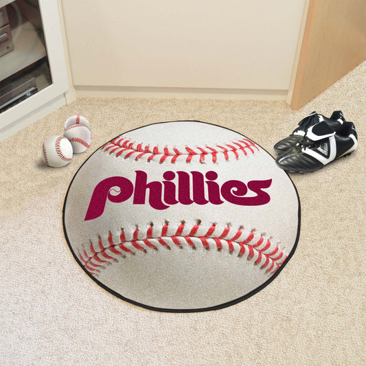 Philadelphia Phillies Baseball Rug - 27in. Diameter1987 - Philadelphia Phillies