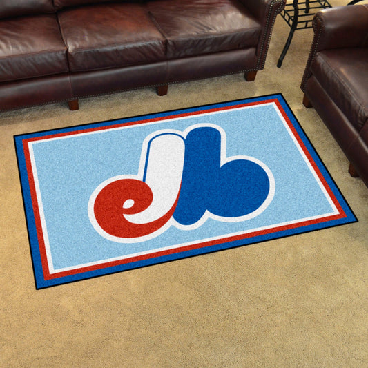 Montreal Expos 4ft. x 6ft. Plush Area Rug - Montreal Expos