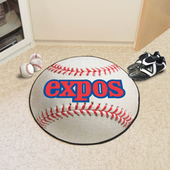 Montreal Expos Baseball Rug - 27in. Diameter - Montreal Expos