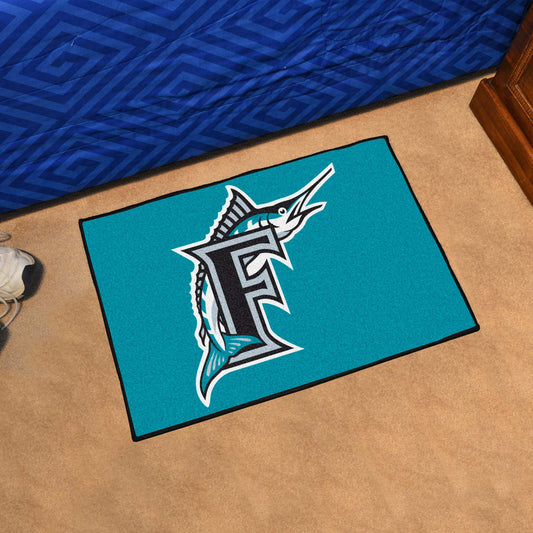 Florida Marlins Starter Mat Accent Rug - 19in. x 30in. - Florida Marlins