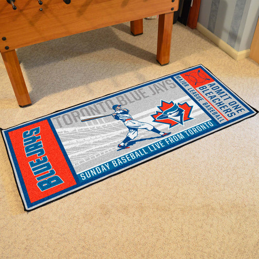 Toronto Blue Jays Ticket Runner Rug - 30in. x 72in.