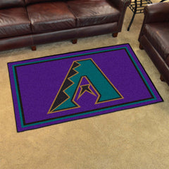Arizona Diamondbacks 4ft. x 6ft. Plush Area Rug 1998 Retro Logo - Arizona Diamondbacks
