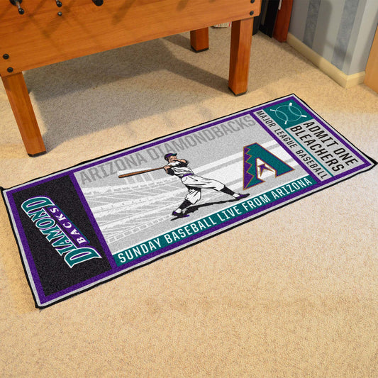 Arizona Diamondbacks Ticket Runner Rug - 30in. x 72in. - Arizona Diamondbacks