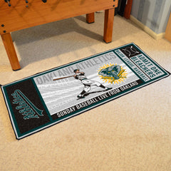 Oakland Athletics Ticket Runner Rug - 30in. x 72in.2000 - Oakland Athletics