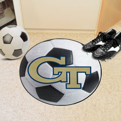 Georgia Tech Yellow Jackets Soccer Ball Rug - 27in. Diameter - Georgia Tech