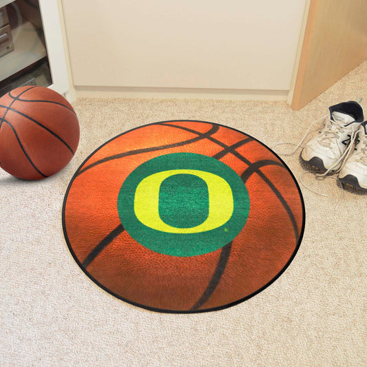 Oregon Ducks Basketball Rug - 27in. Diameter - Oregon