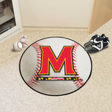 Maryland Terrapins Baseball Rug - 27in. Diameter - Maryland