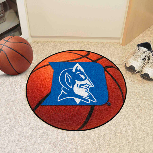 Duke Blue Devils Basketball Rug - 27in. Diameter, Devil Logo - Duke