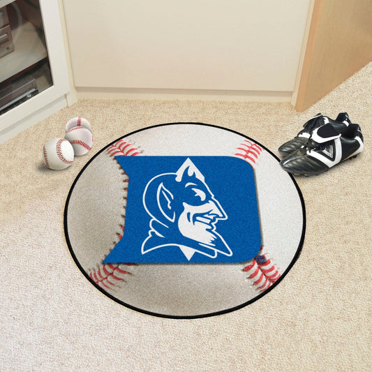 Duke Blue Devils Baseball Rug - 27in. Diameter, Devil Logo - Duke