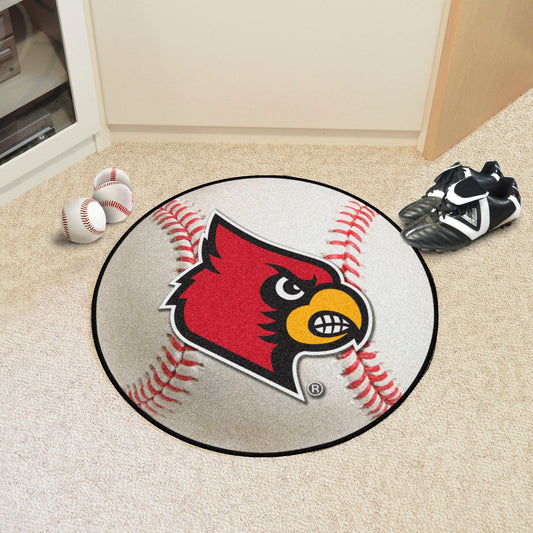 Louisville Cardinals Baseball Rug - 27in. Diameter - Louisville