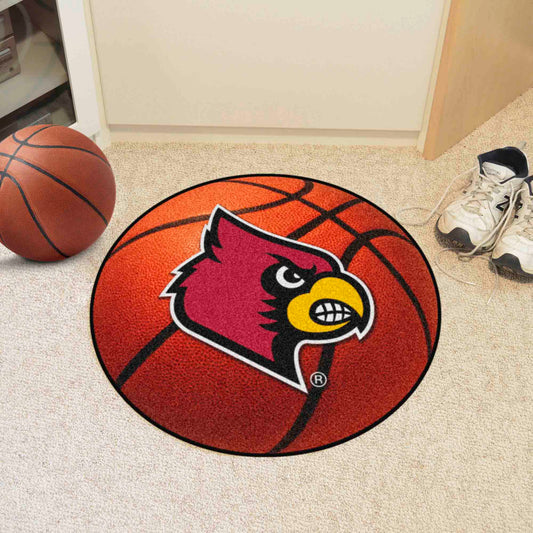 Louisville Cardinals Basketball Rug - 27in. Diameter - Louisville