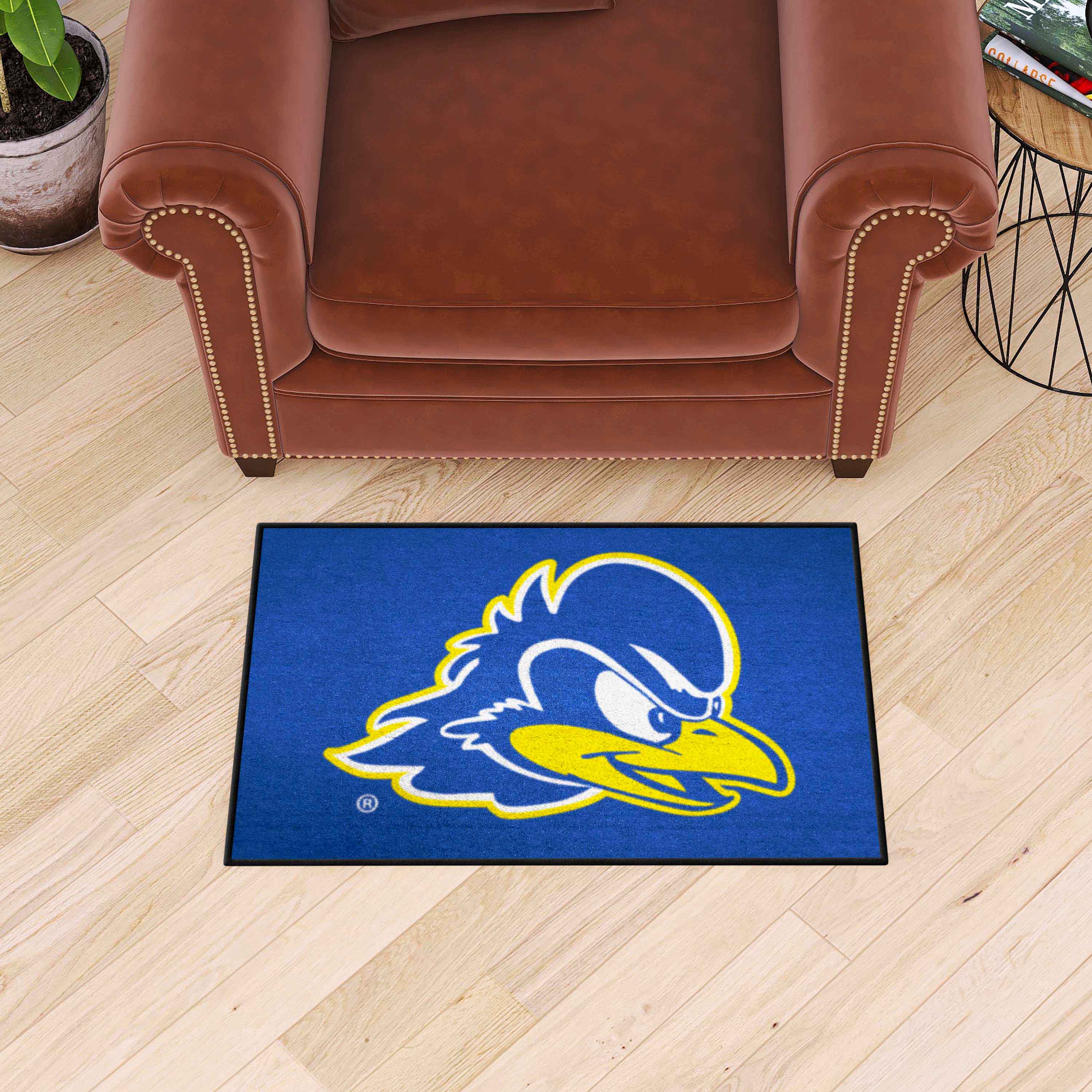 Delaware Blue Hens Starter Mat Accent Rug - 19in. x 30in. - Delaware