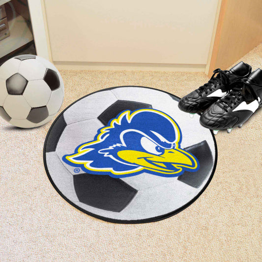 Delaware Blue Hens Soccer Ball Rug - 27in. Diameter - Delaware