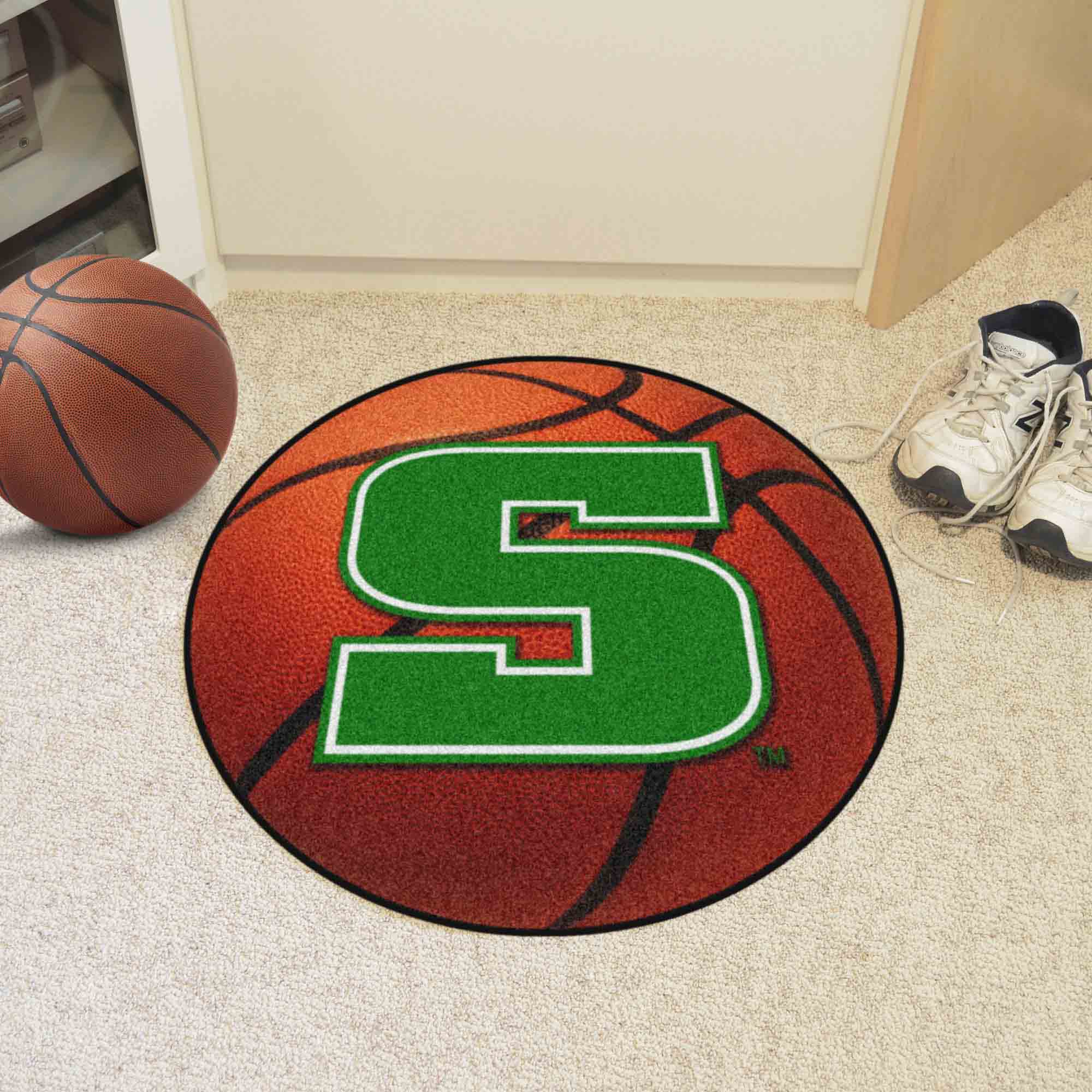 Slippery Rock The Rock Basketball Rug - 27in. Diameter