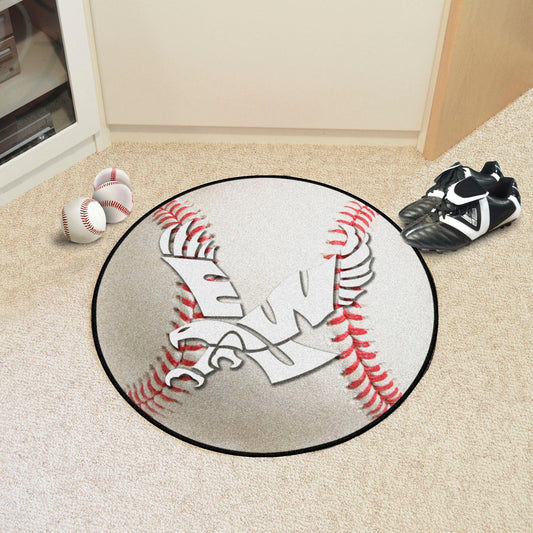 Eastern Washington Eagles Baseball Rug - 27in. Diameter - Eastern Washington