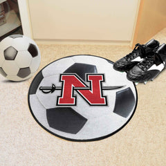 Nicholls State Colonels Soccer Ball Rug - 27in. Diameter - Nicholls State