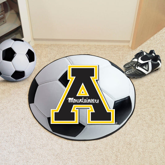 Appalachian State Mountaineers Soccer Ball Rug - 27in. Diameter - Appalachian State