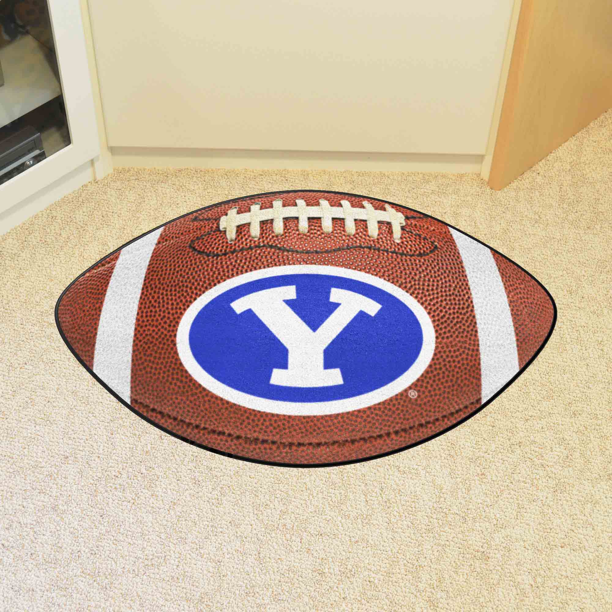 BYU Cougars Football Rug - 20.5in. x 32.5in. - BYU