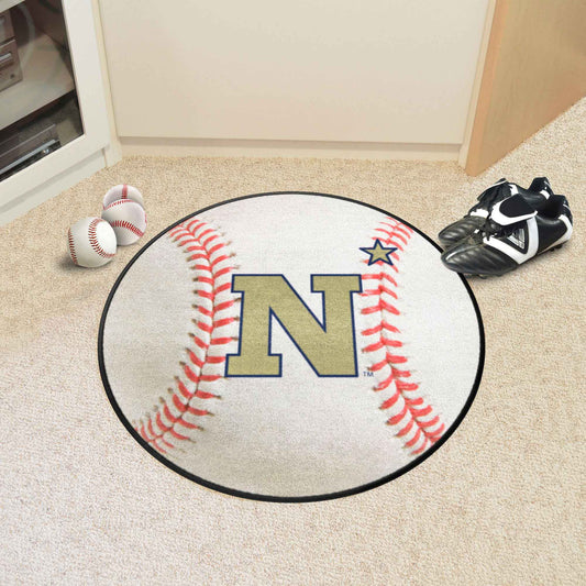 Naval Academy Baseball Rug - 27in. Diameter - Naval Academy