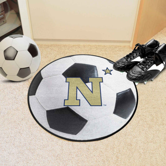 Naval Academy Soccer Ball Rug - 27in. Diameter - Naval Academy