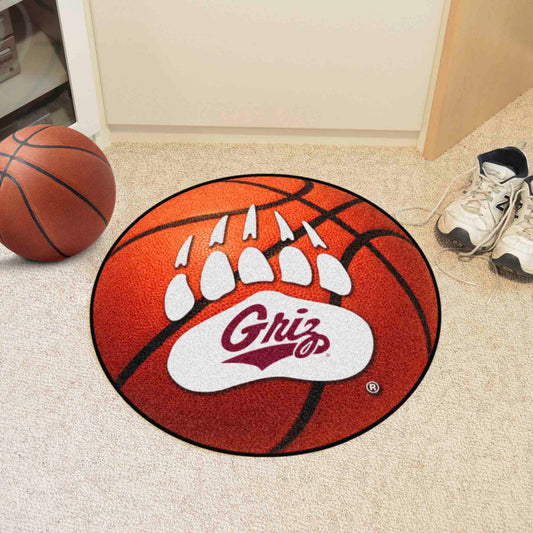 Montana Grizzlies Basketball Rug - 27in. Diameter - Montana